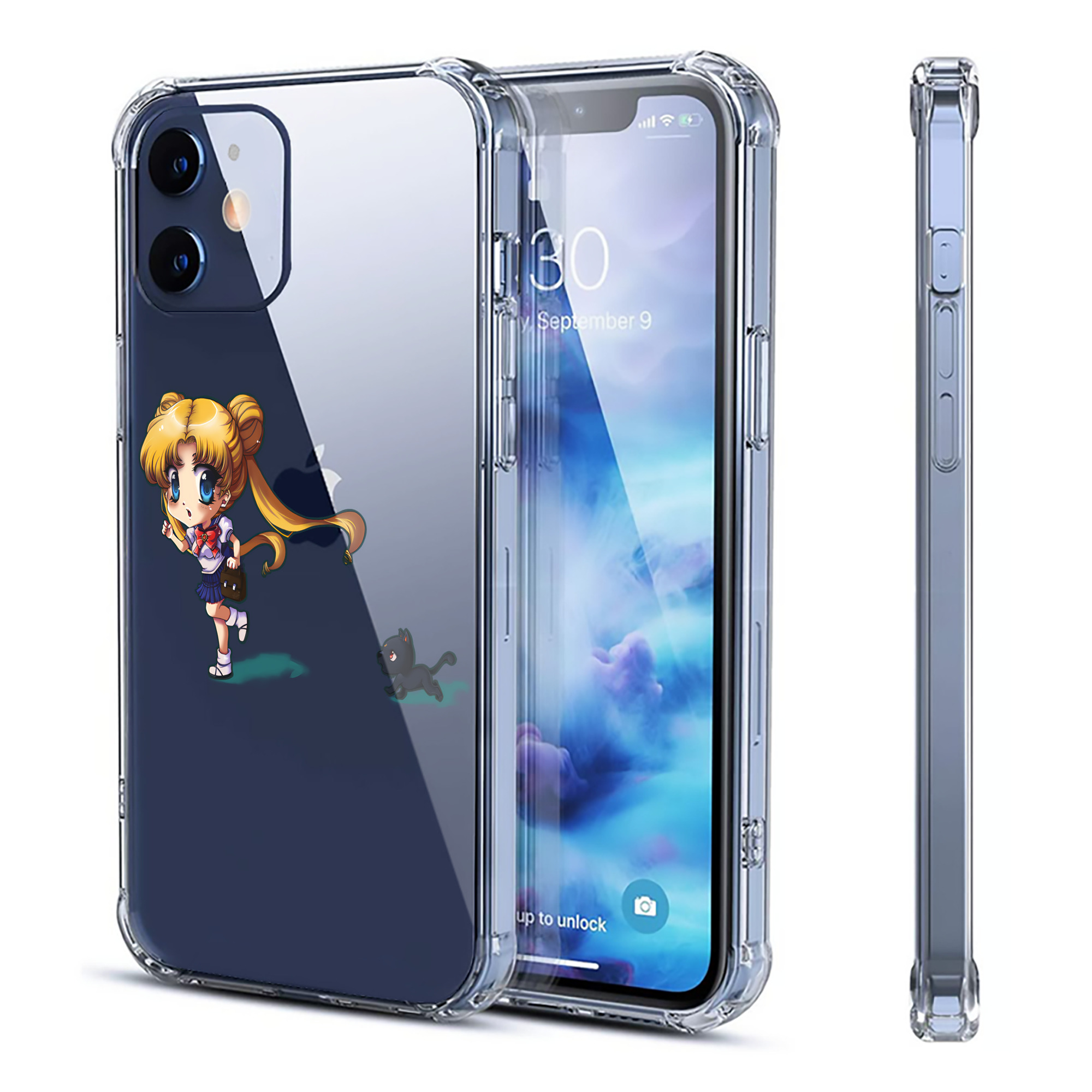 （画像用） 美少女戦士セーラームーン 愛野 美奈子 あいの みなこ Sailor Moon Aino Minako 【iPhone 12シリーズ対応】透明スマホケース（クリアソフトケース）